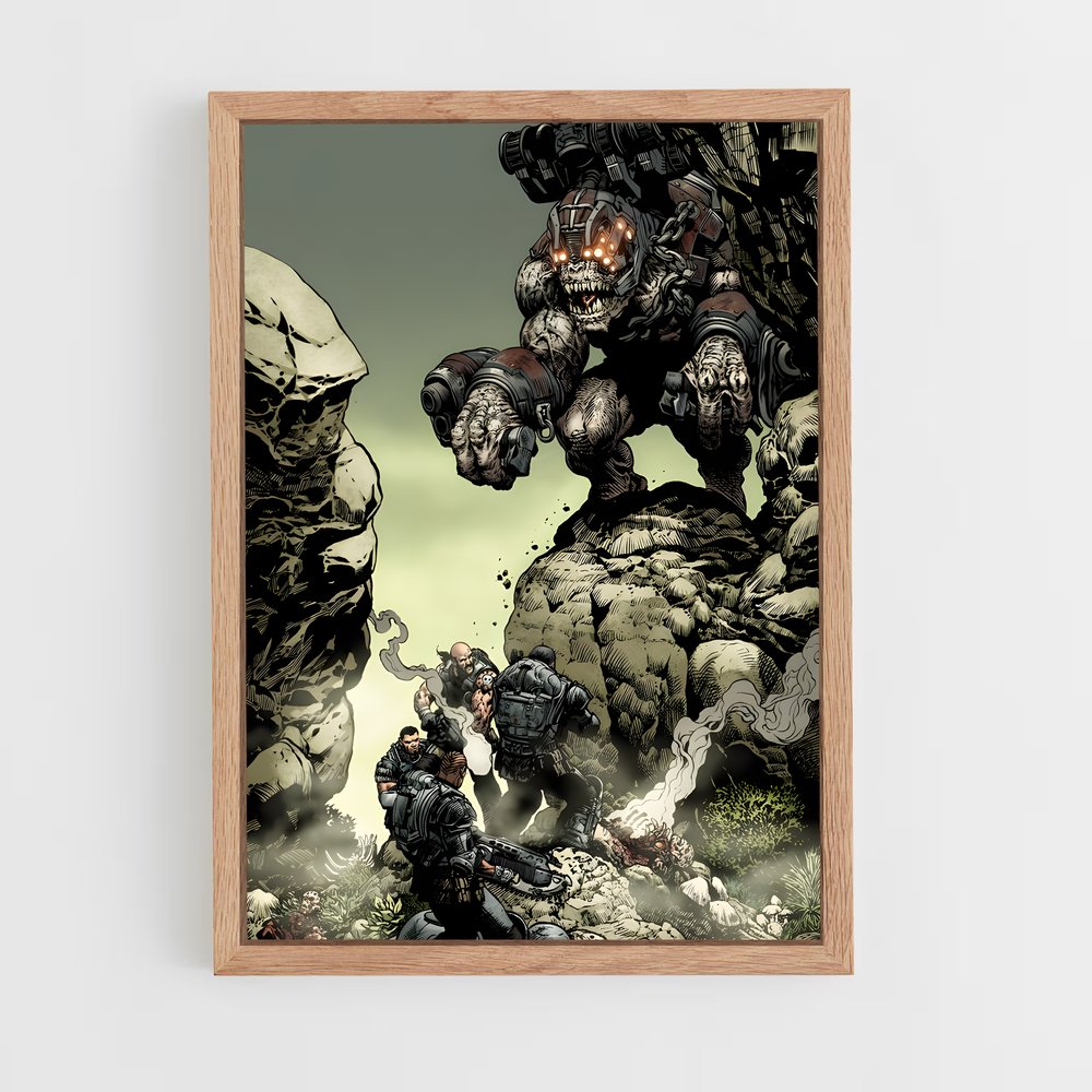 Poster Tempête de Gears – affiche Gears of war (vue 4)
